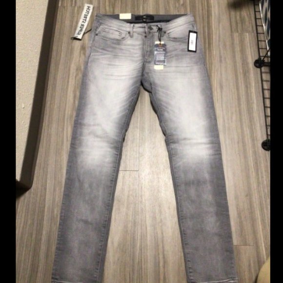 Jordan Craig Legacy Jeans Light Grey Mens 34W 32L NEW Hamilton Pure Denim - Picture 2 of 12